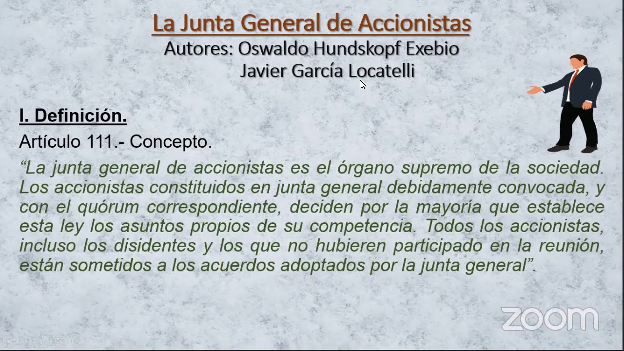 Cuarta Sesión - Junta General de Accionistas