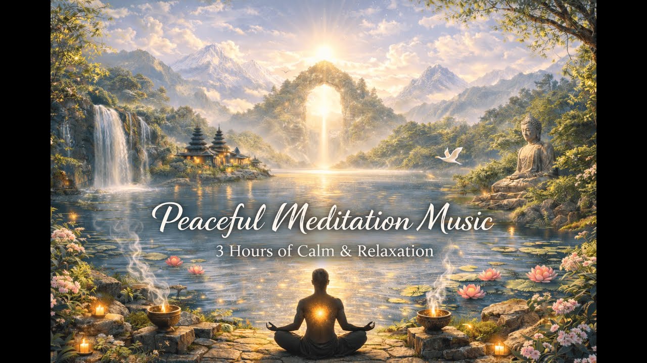 Deep Healing Meditation • 3 Hours of Peaceful Bansuri Flute & Spiritual Tranquility