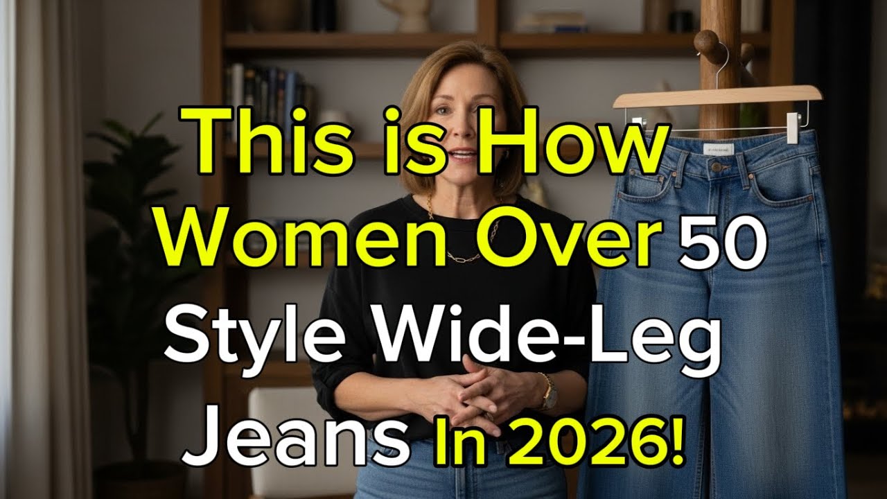 Wide-Leg Jeans After 50: What Actually Works for Pear-Shaped & Plus-Size Women