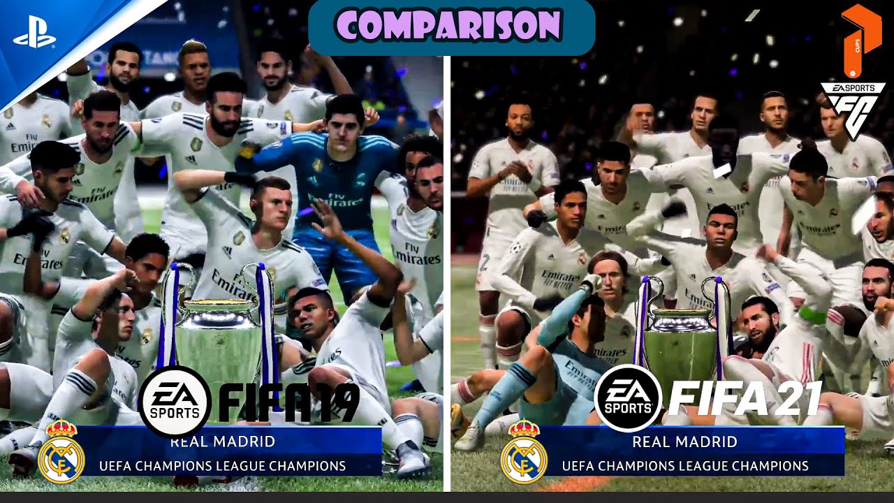 FIFA 19 vs. FIFA 21 PS5 Comparison! (Gameplay, Graphics, Player Animation, and more!) #shorts #fifa