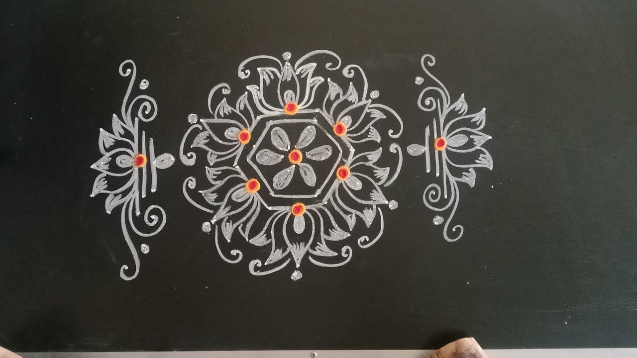 Mangalavaram muggulu/Easy muggulu/Simple muggulu/Tuesday rangoli/Daily rangoli/Easy and Simple kolam