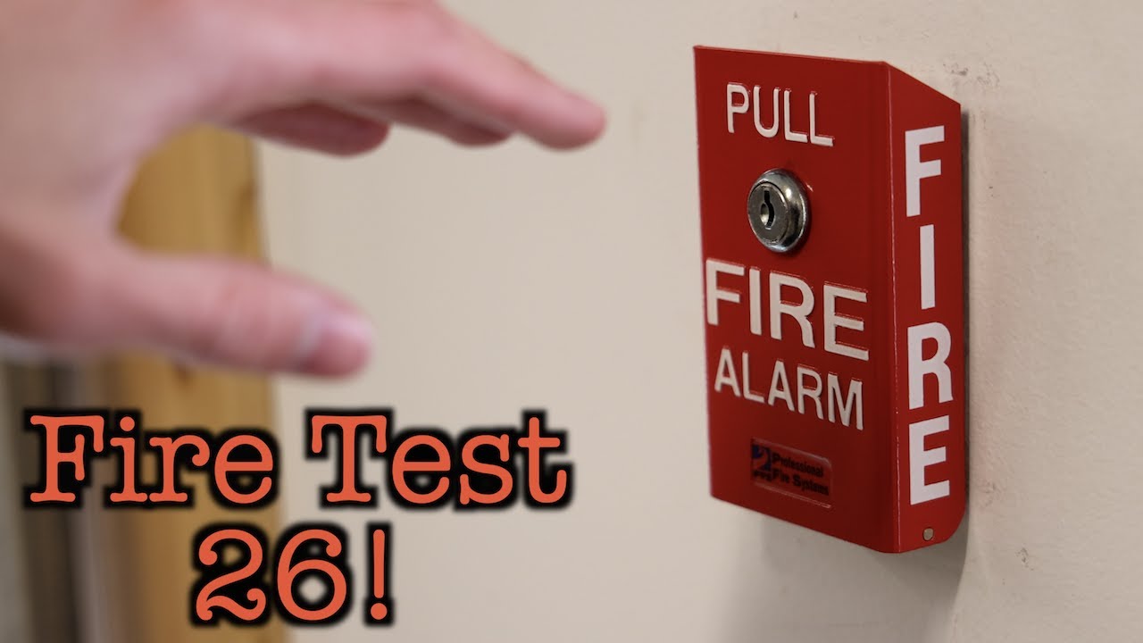Garage Fire Alarm System Test 26 | Mandatory Break Rod Pull Station!