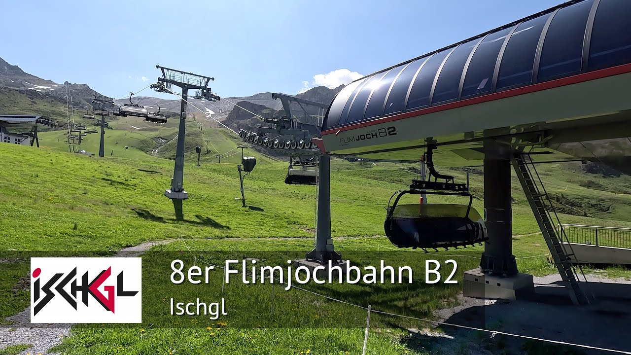 Flimjochbahn B2 Full Ride - Ischgl (Silvretta Arena Ischgl - Samnaun) | Built by Doppelmayr in 2016