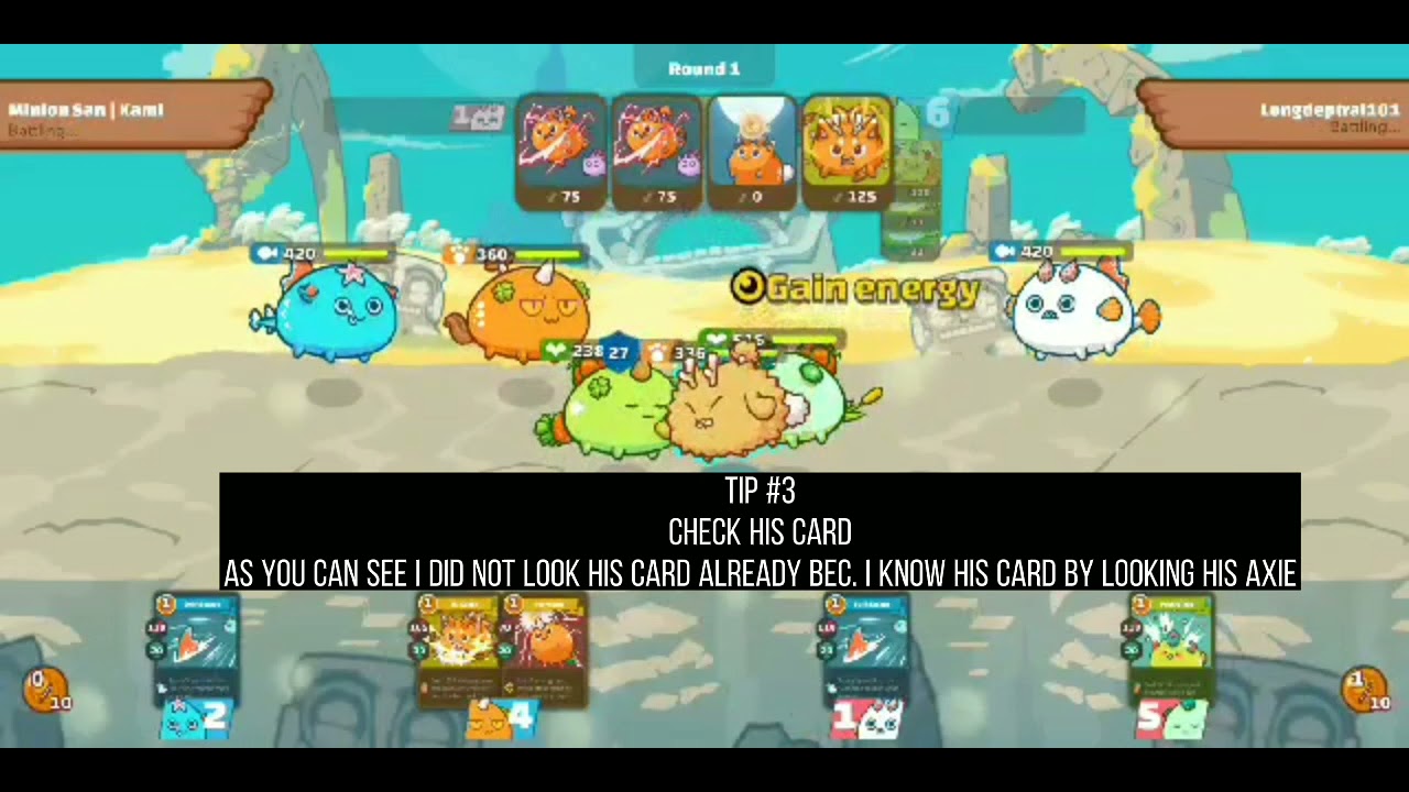 Simple tips to win in arena 😁 axie infinity