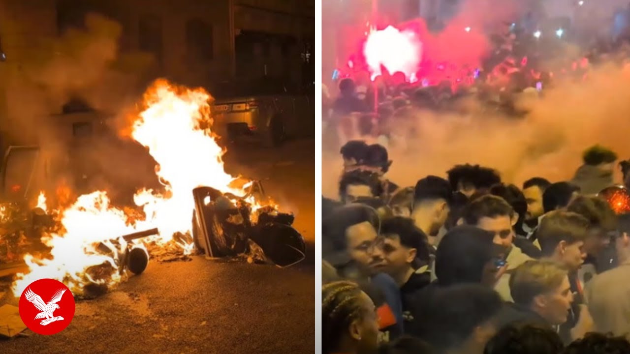 Violence erupts in Paris after PSG defeats Arsenal