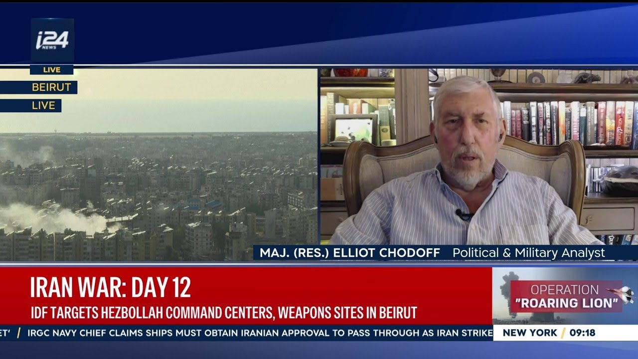 Армия обороны Израиля наносит удары по командным центрам и оружейным базам «Хезболлы» в Бейруте.