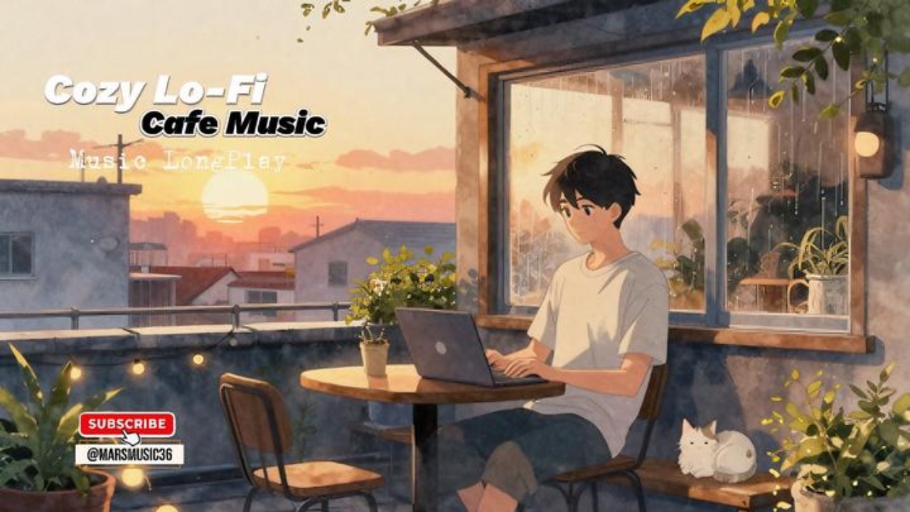 ☕️ Cozy Lo-Fi Cafe Music | Relax & Study with Soft Piano | @MarsMusic36