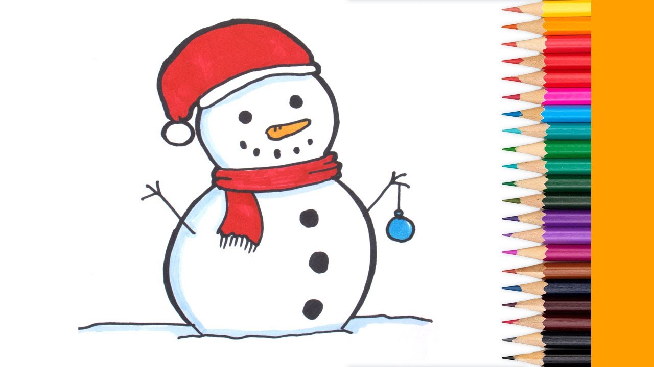 Hogyan rajzoljunk hóembert?☃️ | Rajzoktatás ovisoknak