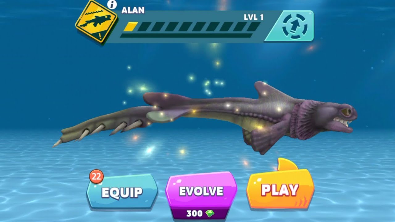 NEW ENEMY ALAN UNLOCKED AND ENEMY ALAN GAMEPLAY - Hungry Shark Evolution