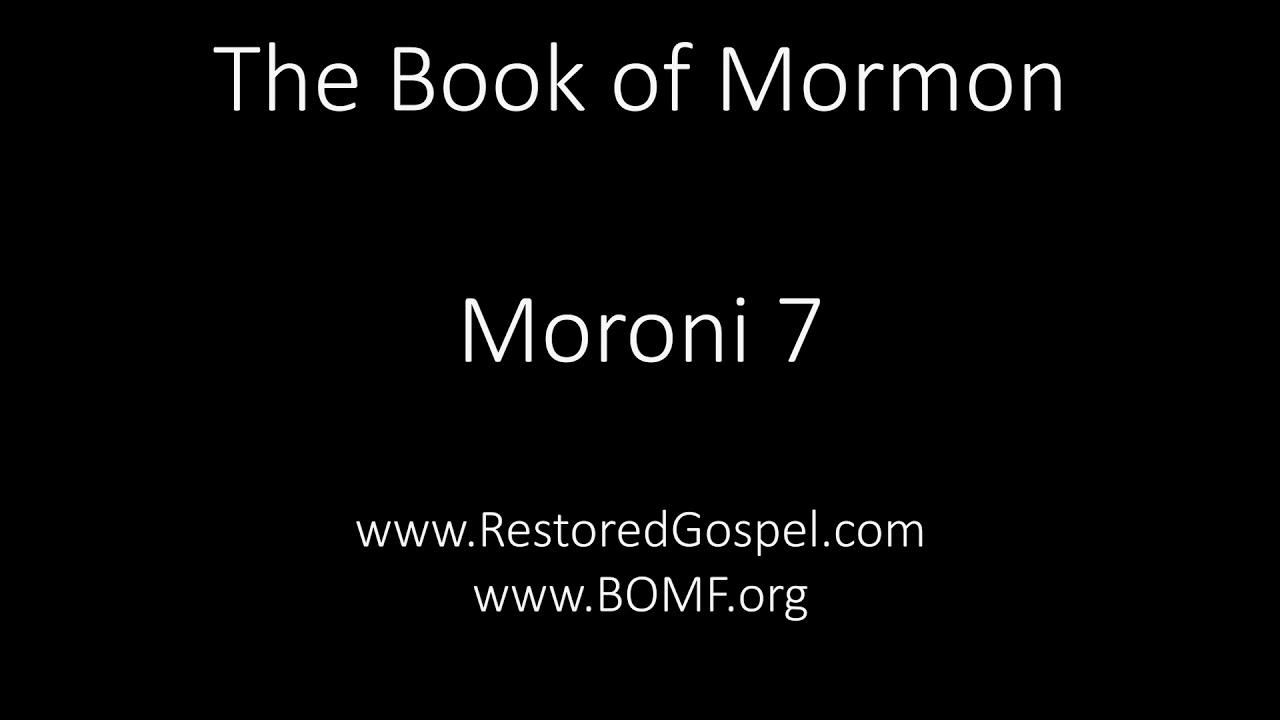 Book Of Mormon Audio: Moroni