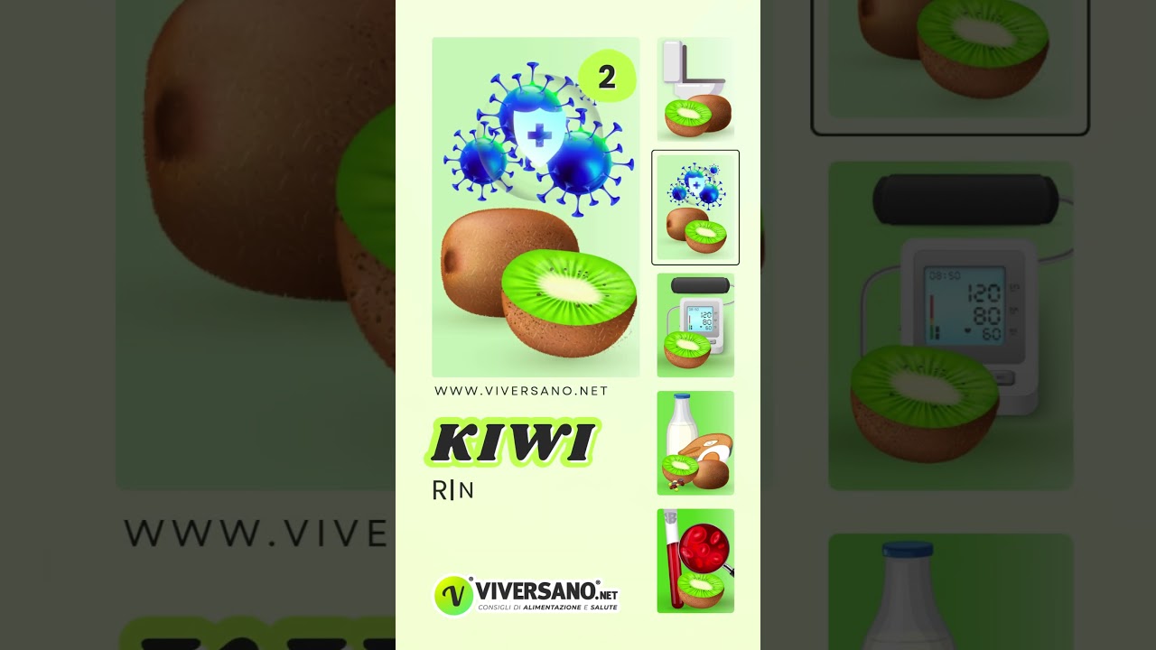 Benefici del kiwi: lassativo, per le difese immunitarie e non solo 🥝  