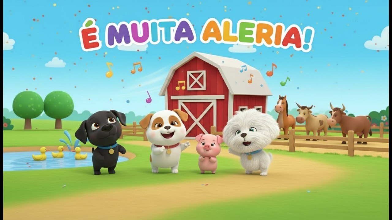Na Fazendinha | Desenho Infantil | música infantil | Os Cachrrinhos