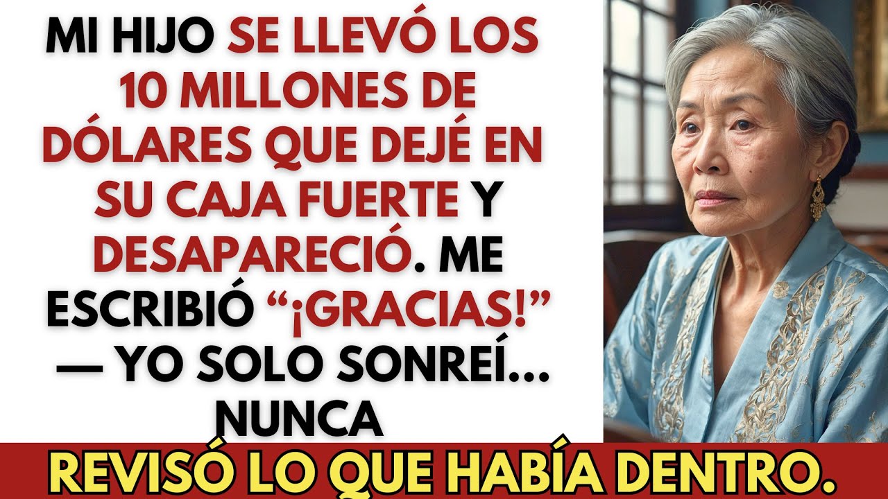 Mi Hijo Se Llevó los $10 Millones de Dólares — Pero Me Reí al Ver lo Que Creyó Haber Robado