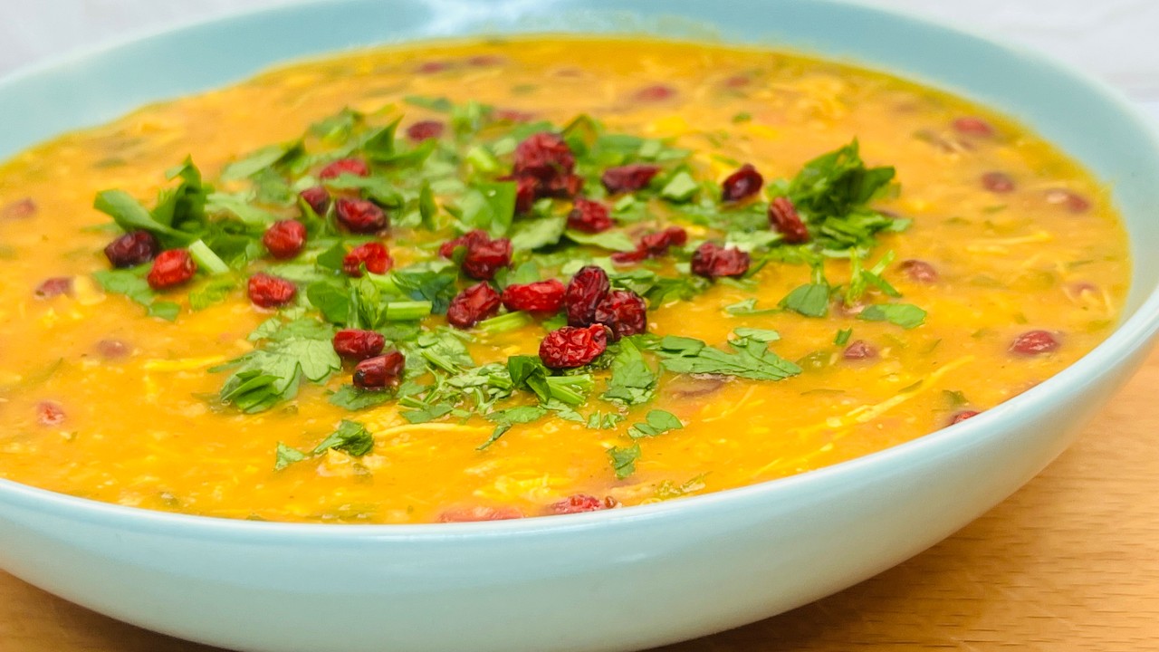 آموزش سوپ خوشمزه مخصوص سرما خوردگی -سوپ جو فوری و اسان و مخصوص پاییز -سر آشپز خانگی