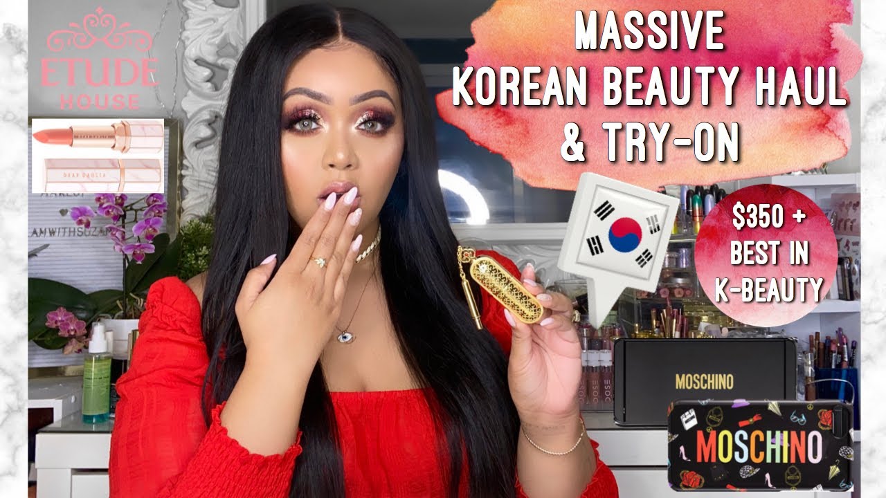 MASSIVE K-BEAUTY (KOREAN) 🇰🇷 $350+ HAUL & TRY-ON || YESSTYLE || SWATCHES & DETAILED TUTORIAL