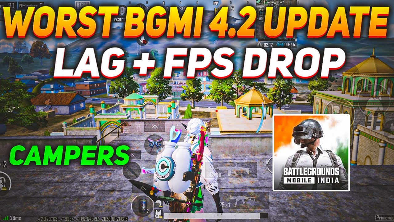 Worst Bgmi 4.2 Update 🤡 Camper Update ✅ | 120 Fps Problem | High Ping Problem & Server Issue