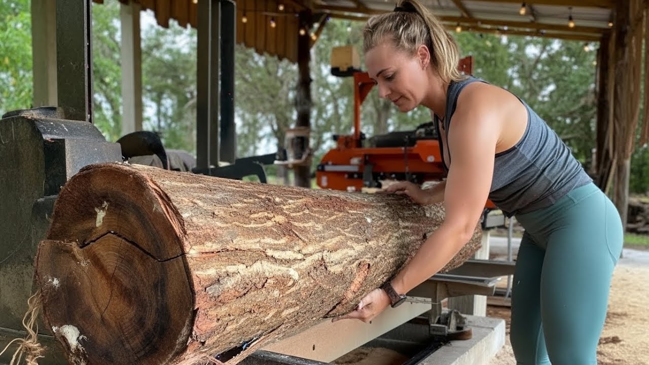 Girl Log On The Mill!? Was Not Expecting 2