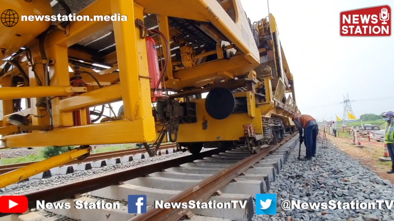 First Time in India : Entire Track Laying in DFC undertaken by New Track Construction (NTC) Machine