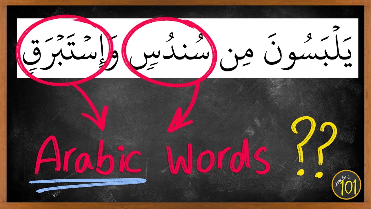Есть ли в Коране слова, которые не являются АРАБСКИМИ? Arabic101