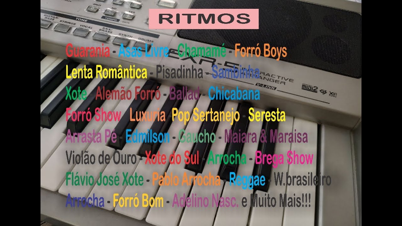 Disquete com ritmos para Roland Exr 5