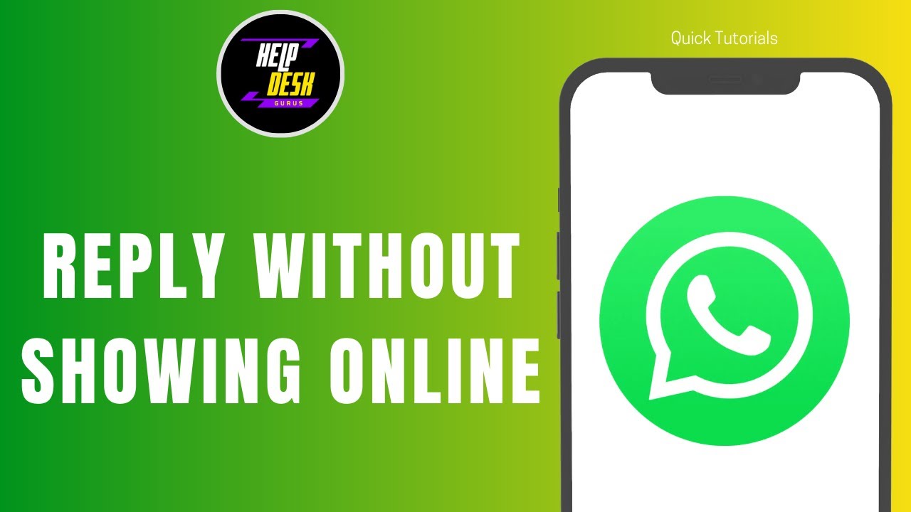 How to Reply to Message Without showing online on whatsapp