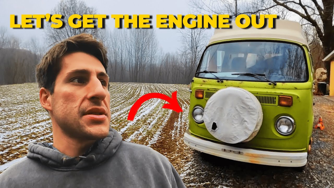 EP. 1-Engine and Transmission Removal (VW BUS RESTORATION)