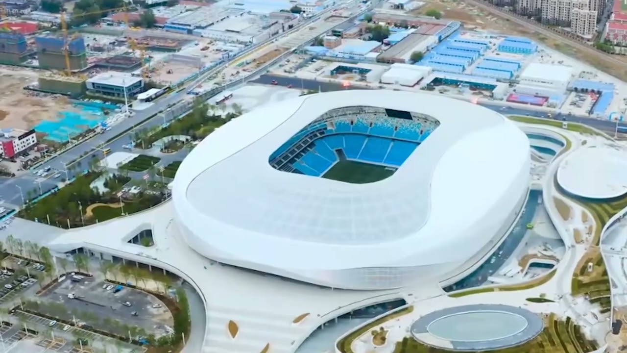 Steel Structure Football Stadium #spaceframe #spaceframestructure