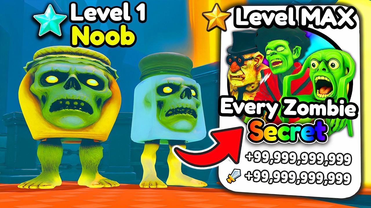 Starting Over as NOOB with OP SECRETS in Brainrot Zombie Evolution!