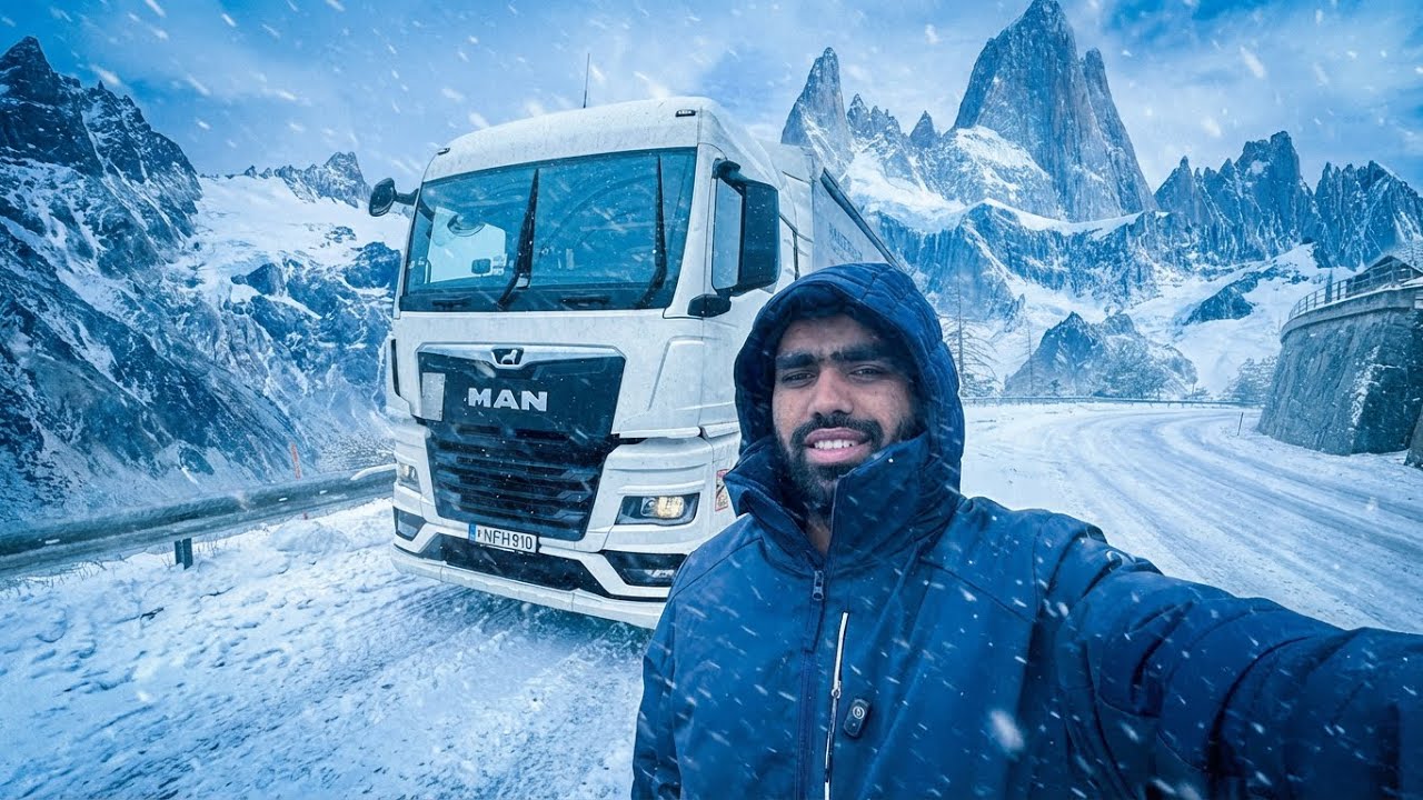 Switzerland 🇨🇭 Ki Barfili Pahaadiyon Mein Pehli Baar Drive | Indian Truck Driver Europe