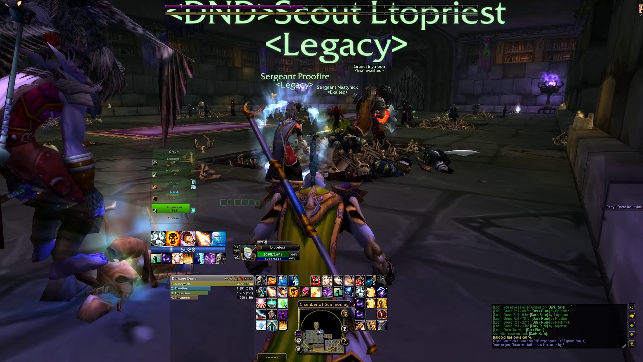 Classic WoW - Scholomance - Priest Healer PoV