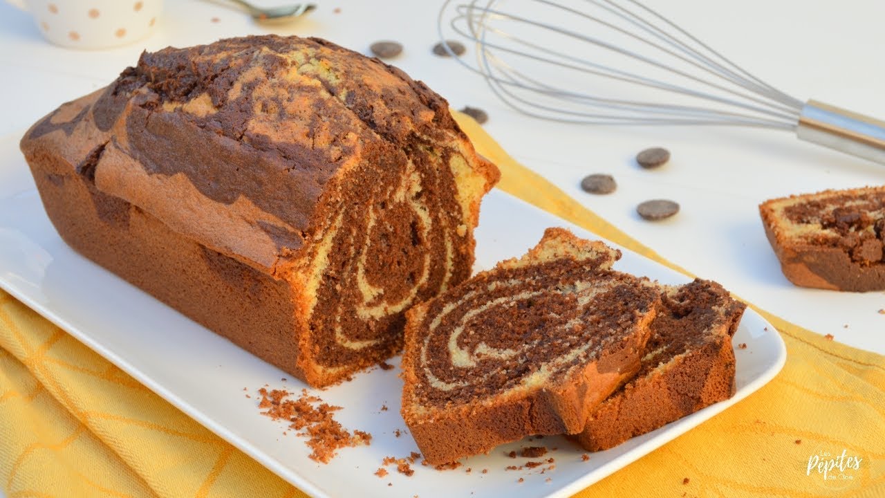 Cake marbré vanille chocolat