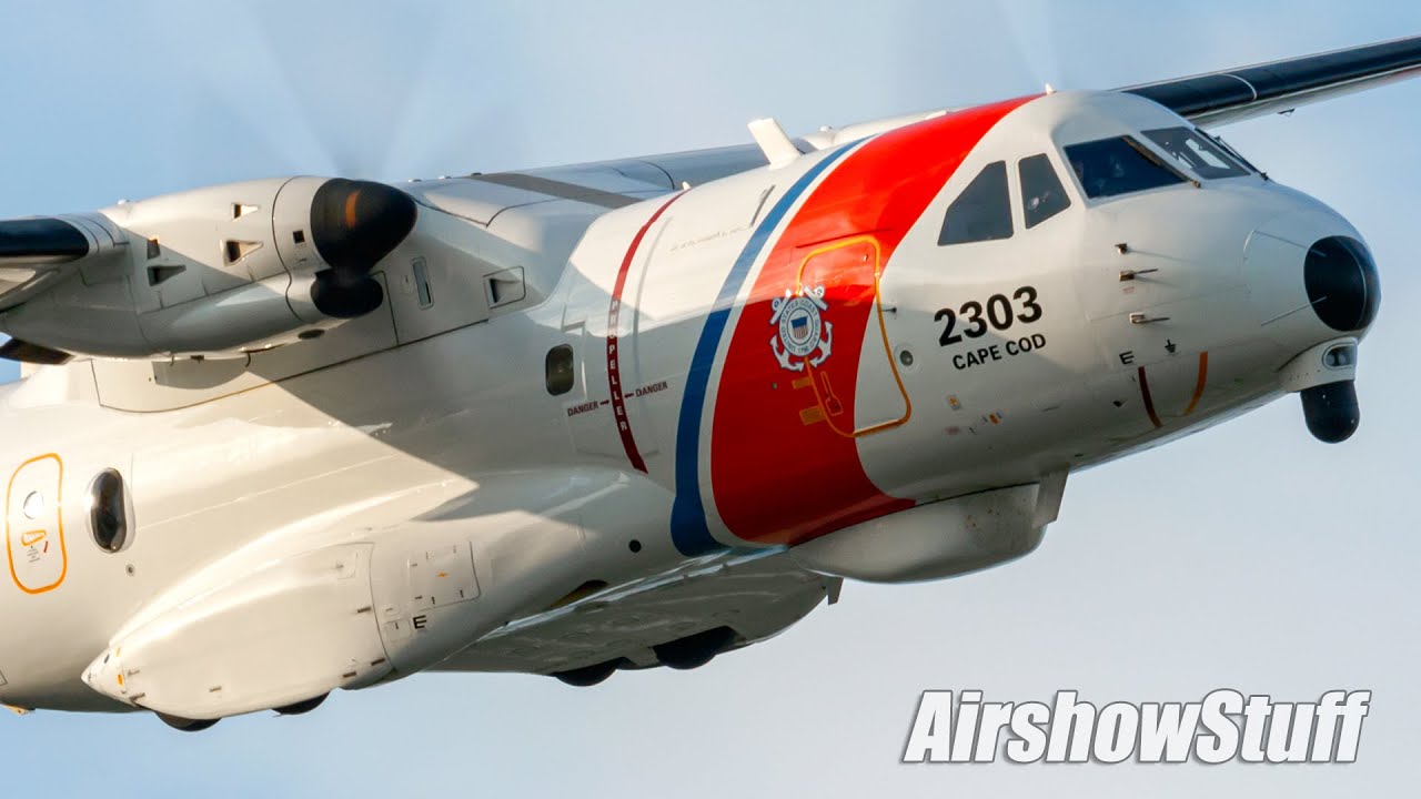 US Coast Guard Aircraft on Display - Airshow London 2021