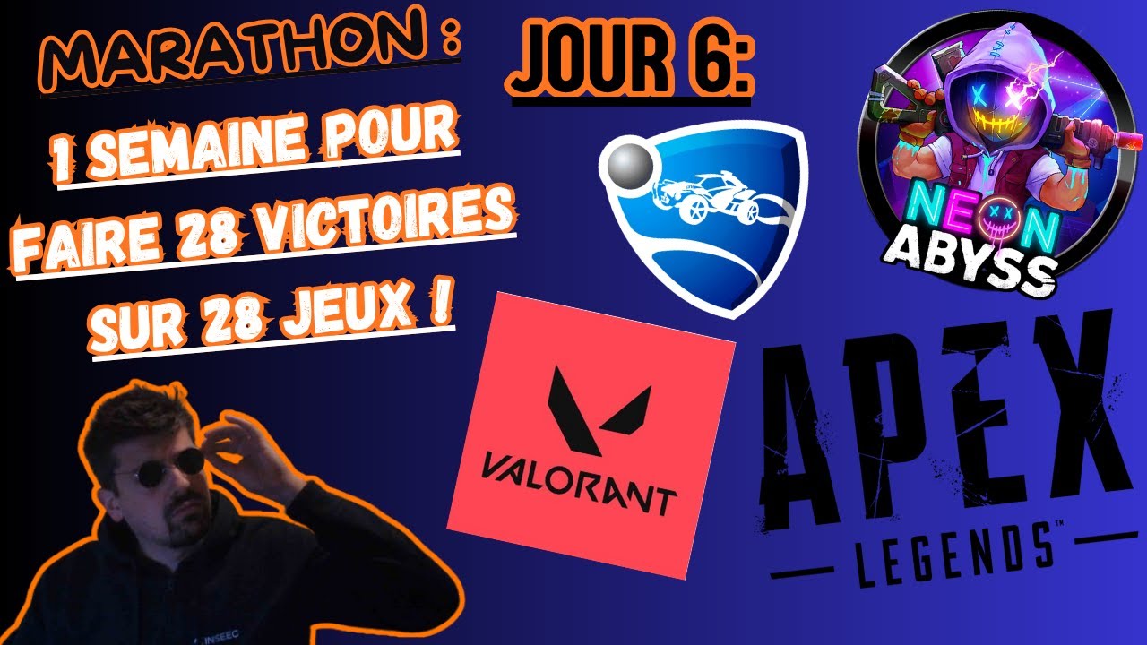 Marathon, Jour 6, une semaine pour faire 28 victoires sur 28 jeux ! (résumé)