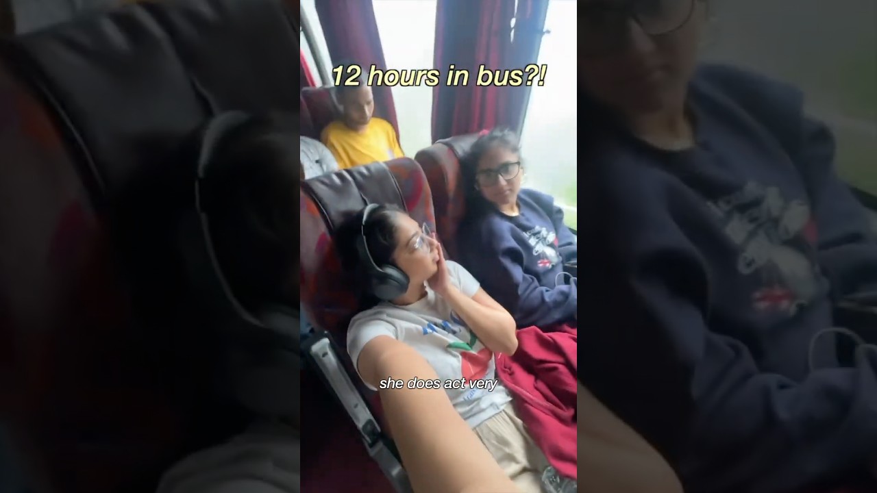 travelled *12 HRS* IN A BUS! (not a good experience)😭🤢 #trending #shorts