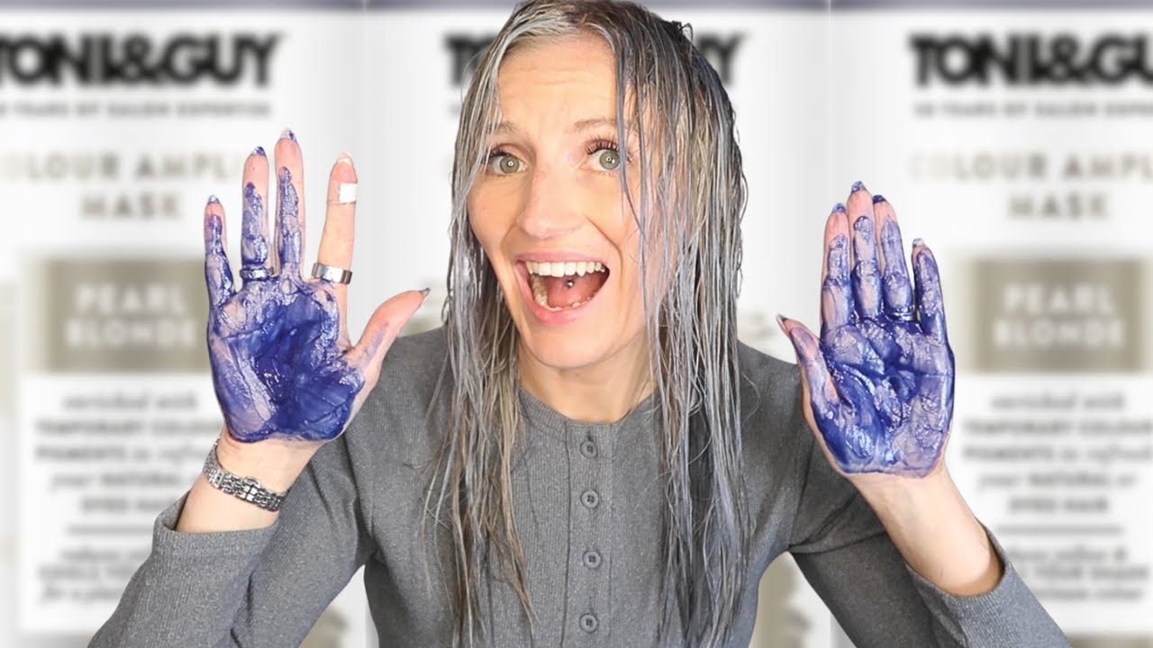 Обзор временной цветной маски для лица TONI & GUY TEMPORARY COLOUR AMPLIFY | Оттенок жемчужный бл...