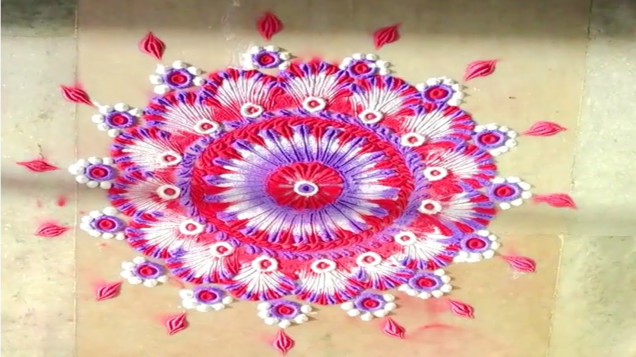 puja special rangoli || rangoli 2020 || Atanu Art & Crafts,
