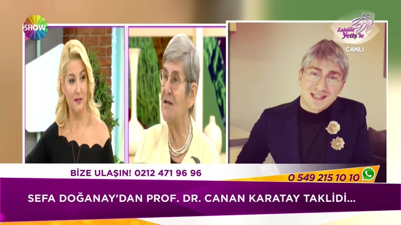 Sefa Doğanay'dan Prof. Dr. Canan Karatay taklidi!