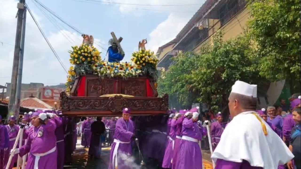 Vía Crucis Cojutepeque 2023 recorrido completo Parte 1- Hermandad del Santo Entierro de Cristo