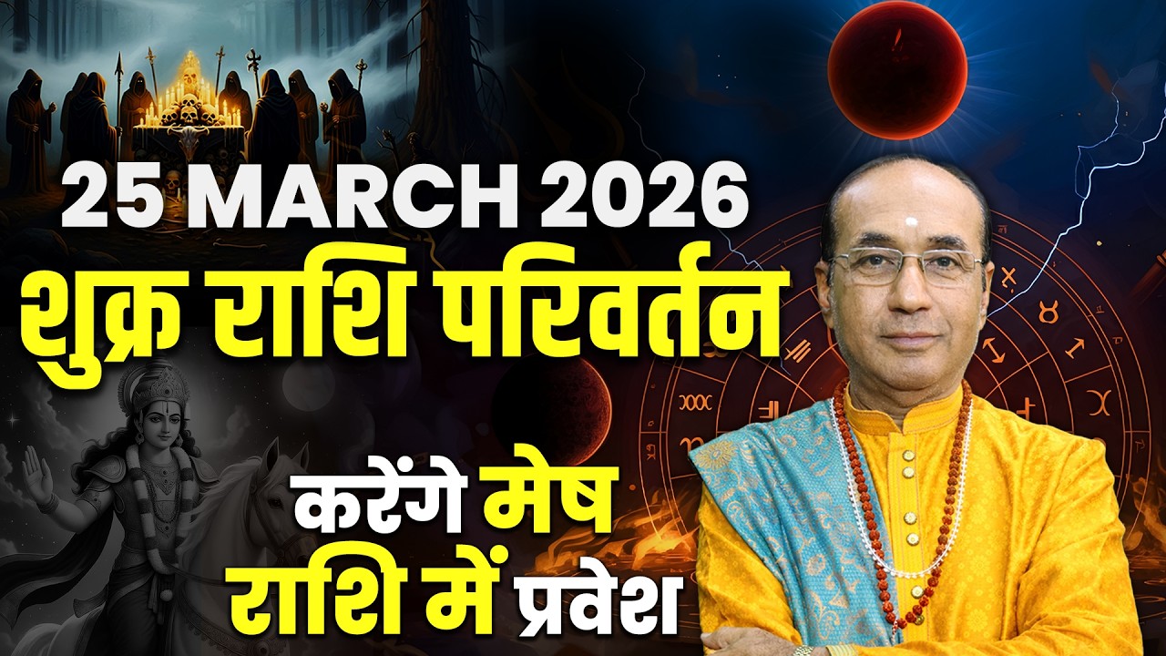 Shukra Rashi Parivartan - 25 March 2026 | शुक्र का मेष राशि में परिवर्तन | Venus Transit 2026
