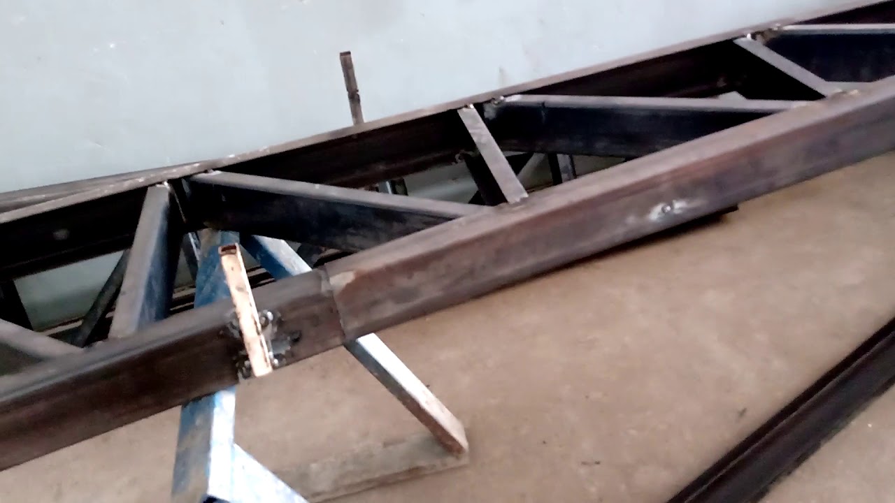Tesoura ou treliça para galpão de 14 ou 15 metros parte 2
