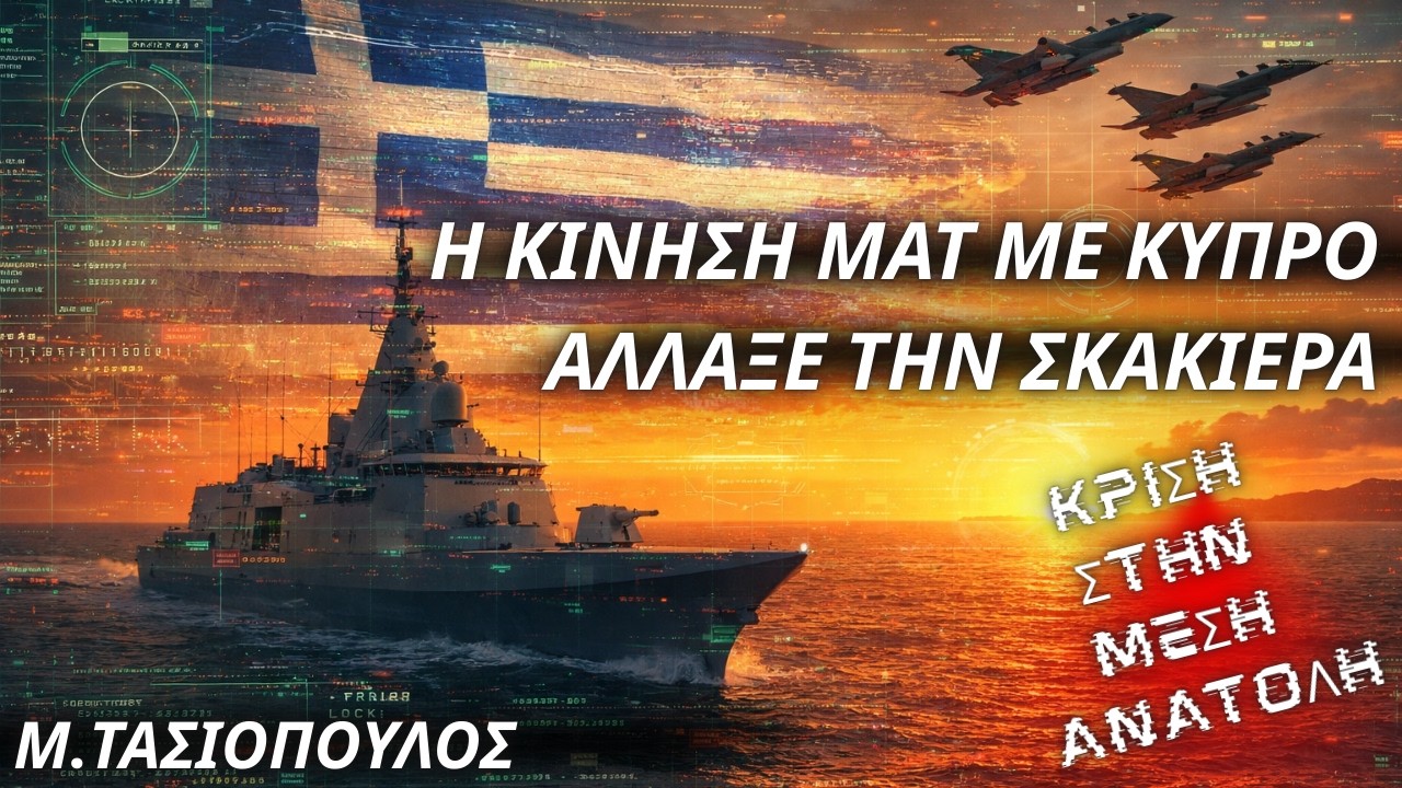 Μενέλαος Τασιόπουλος:Η κίνηση ματ με Κύπρο-Άλλαξε η σκακιέρα με μία γρήγορη απόφαση Αθήνας-Λευκωσίας