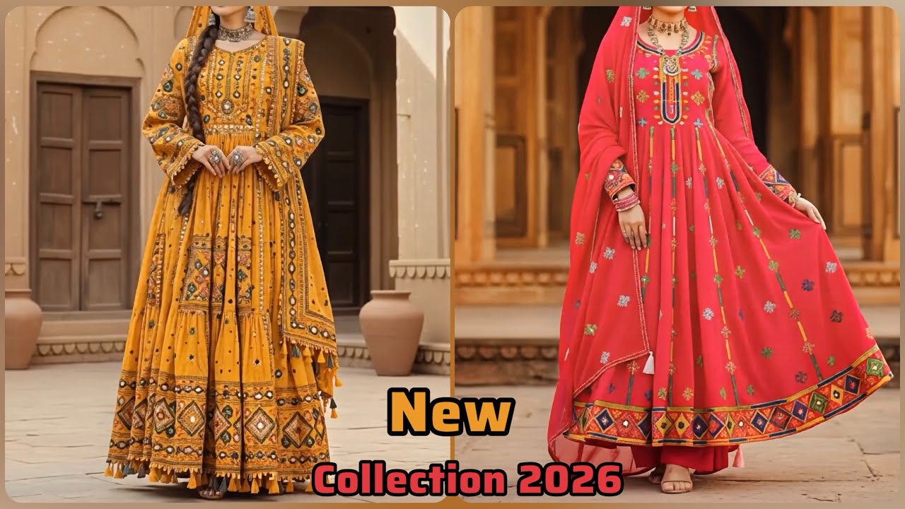 Sindhi hand Embroidery Designs | Balochi Latest Fusion Collection 2026 #sindhi #balochidress 