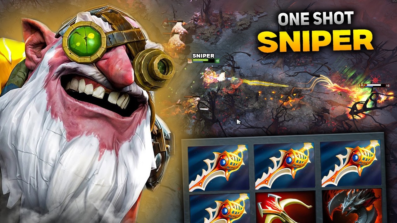 Insane Comeback Sniper🔥🔥🔥31Kills One Shot x4 Divine Rapiers + Daedalus Builds | Dota 2