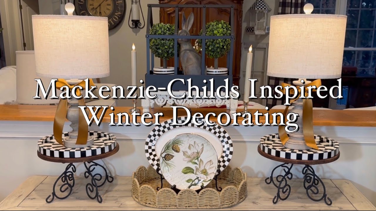 Warm & Simple Winter Decorating, MacKenzie-Childs Inspired 2026 #decoratewithme #winter #shelfdecor 