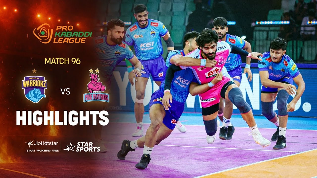 Jaipur Pink Panthers boost their playoff hopes with a win over Bengal Warriors | HIGHLIGHTS | #PKL12