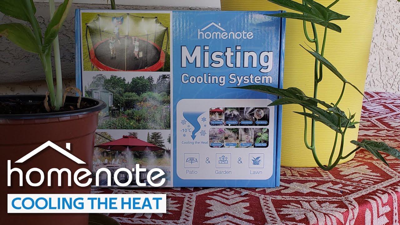 HOMENOTE Misting Cooling System 59FT - Pre-Assembled - Installation and Review