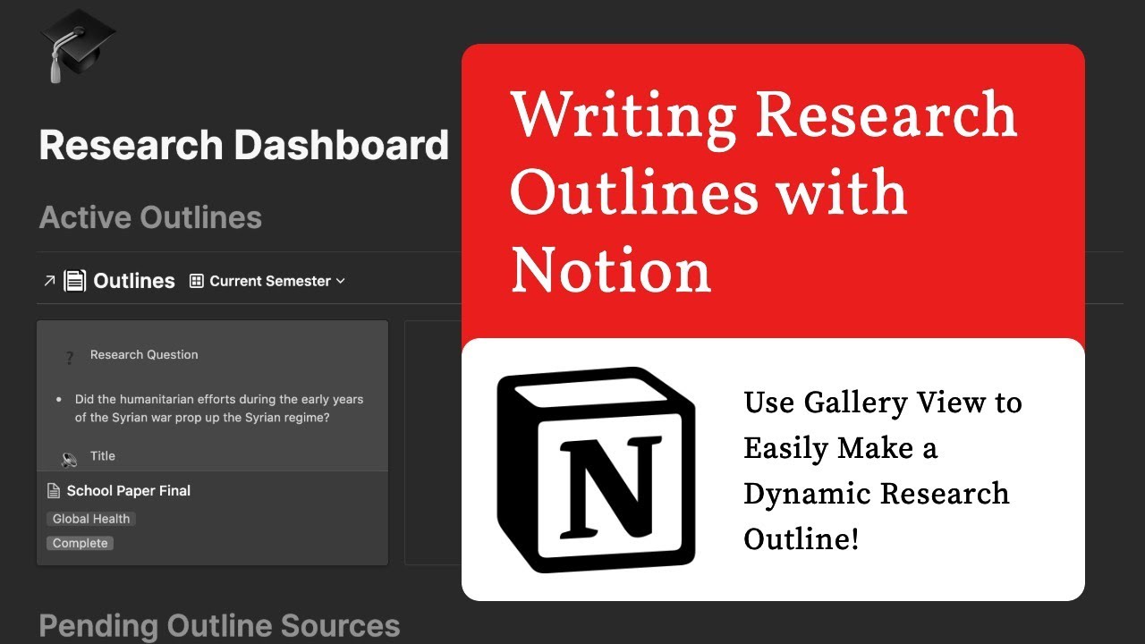 Writing Research Outlines with Notion