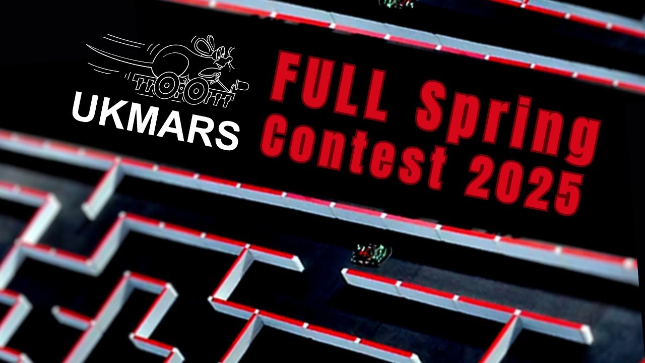 Spring UK Micromouse Contest April 2025 | Overhead Maze Run Showdown
