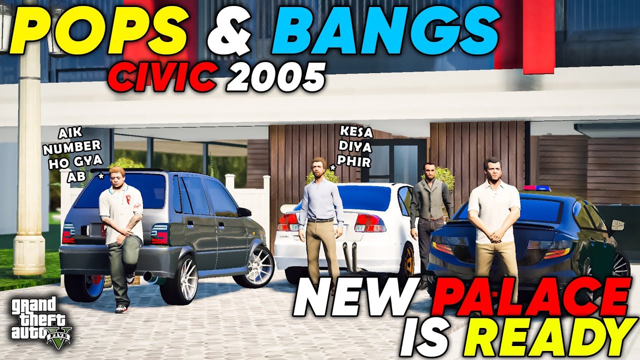MICHAEL'S NEW PALACE IS READY | POPS & BANGS SNZ EAGLE EYE | GTA 5 | Real Life Mods #389 |