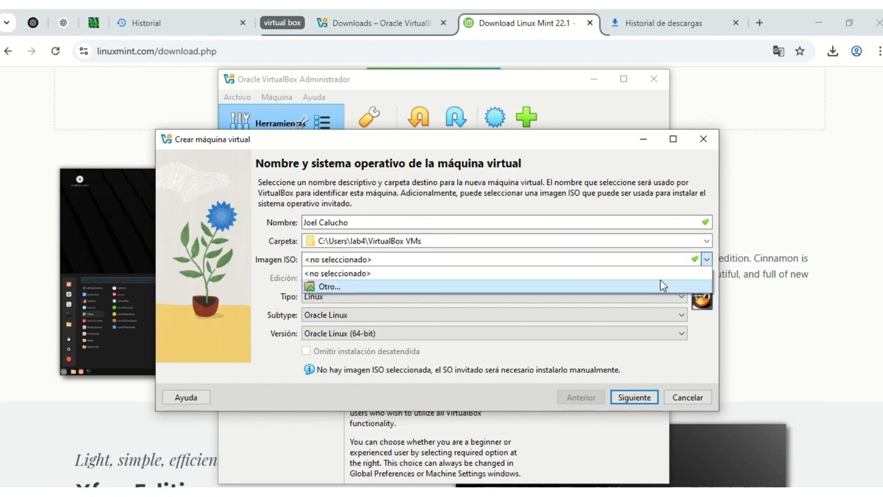Paso a paso para tener una computadora virtual (virtual box)